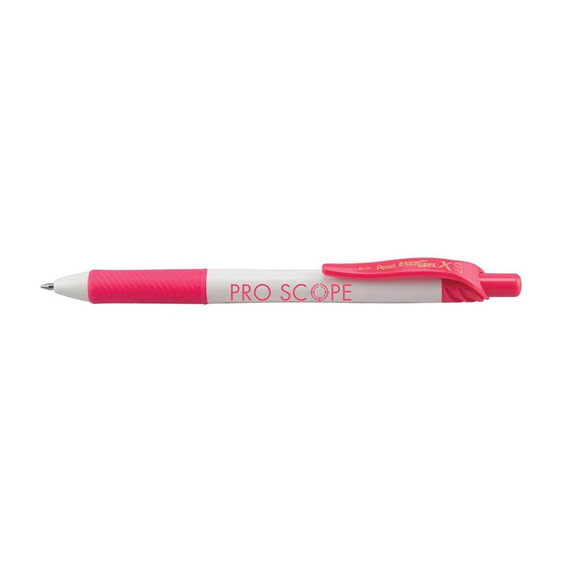 EnerGel-X&reg; White Barrel Retractable Gel Ink Pen